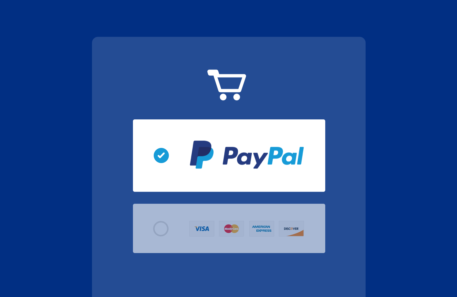 Using PayPal + other credit card processors in tandem