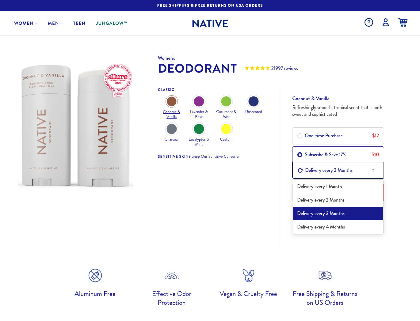 Native customized their customer portal and increased LTV, reduced churn by 15%, and acquired 142% more subscribers
