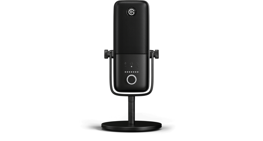 Elgato wave:3 microphone shown on white background for use in remote working for better audio.
