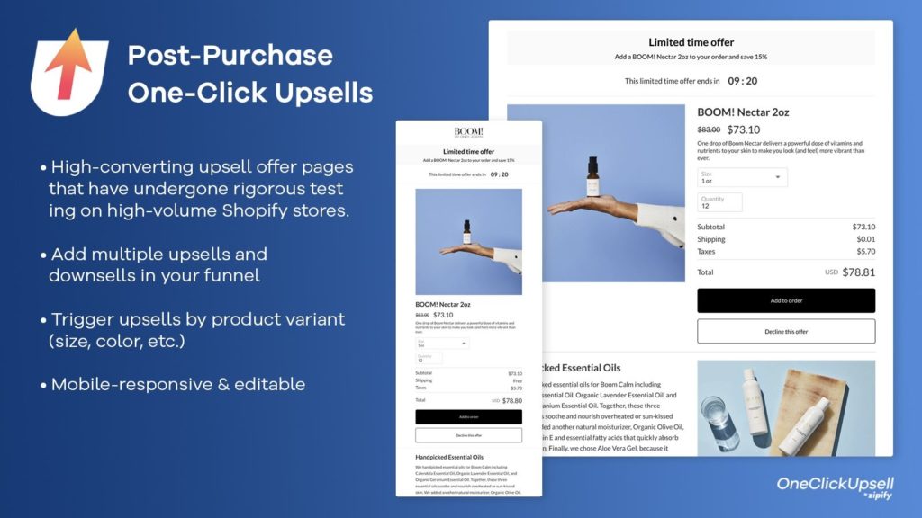 one click upsell