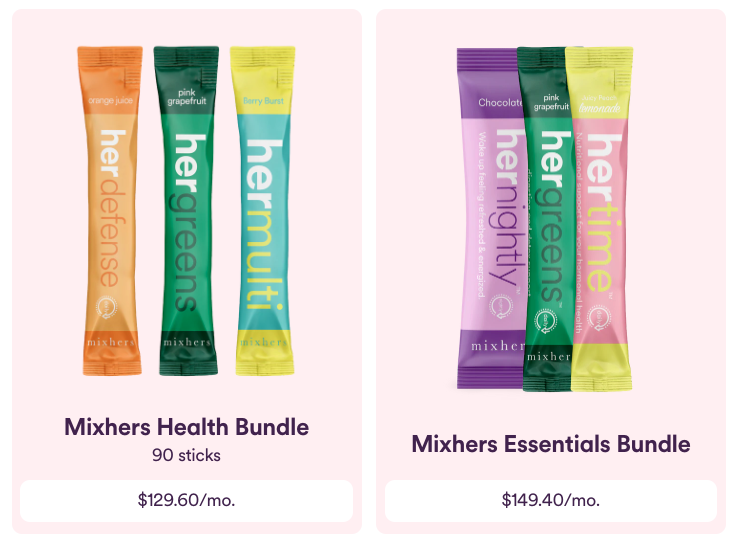 Mixhers packets are shown.