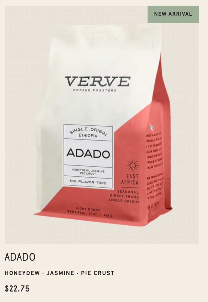 Verve Coffee uses prices ending in odd numbers as a psychological pricing tactic. 