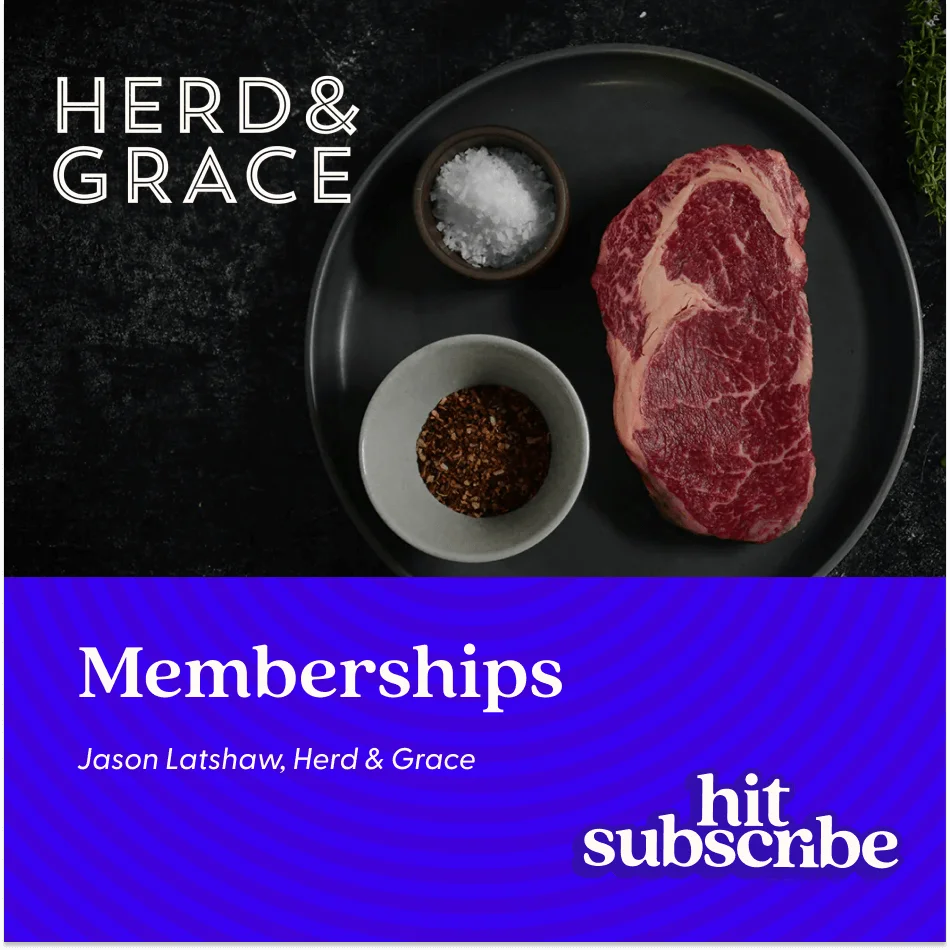 Hit Subscribe podcast episode cover featuring Jason Latshaw, CEO, Herd & Grace