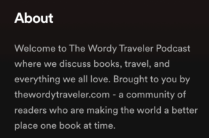 The Wordy Traveler podcast about information